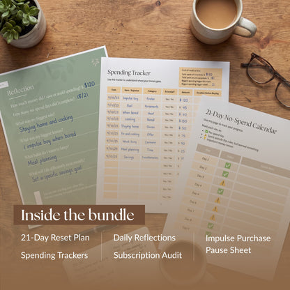 The 21-Day No-Spend Reset - Complete Bundle