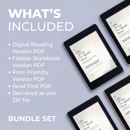 The 21-Day No-Spend Reset - Complete Bundle